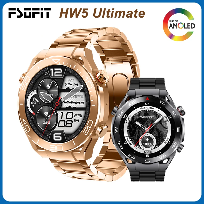 HW5 Ultimate New Smart Watch Luxury Men Business With 3 Watchbands 1.52 INCH HD Screen Bluetooth Call NFC GPS tracker Smartwatch
HW5 Ultimate New Smart Watch Luxury Men Business With 3 Watchbands 1.52 INCH HD Screen Bluetooth Call NFC GPS tracker Smartwatch