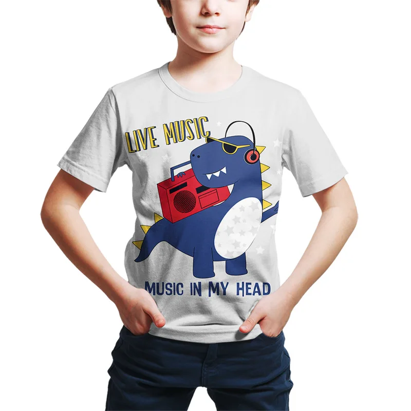 Fashion Cartoon Cute Graffiti Dinosaur Monster T-shirt Casual Loose 3D Digital Printing
Fashion Cartoon Cute Graffiti Dinosaur Monster T-shirt Casual Loose 3D Digital Printing