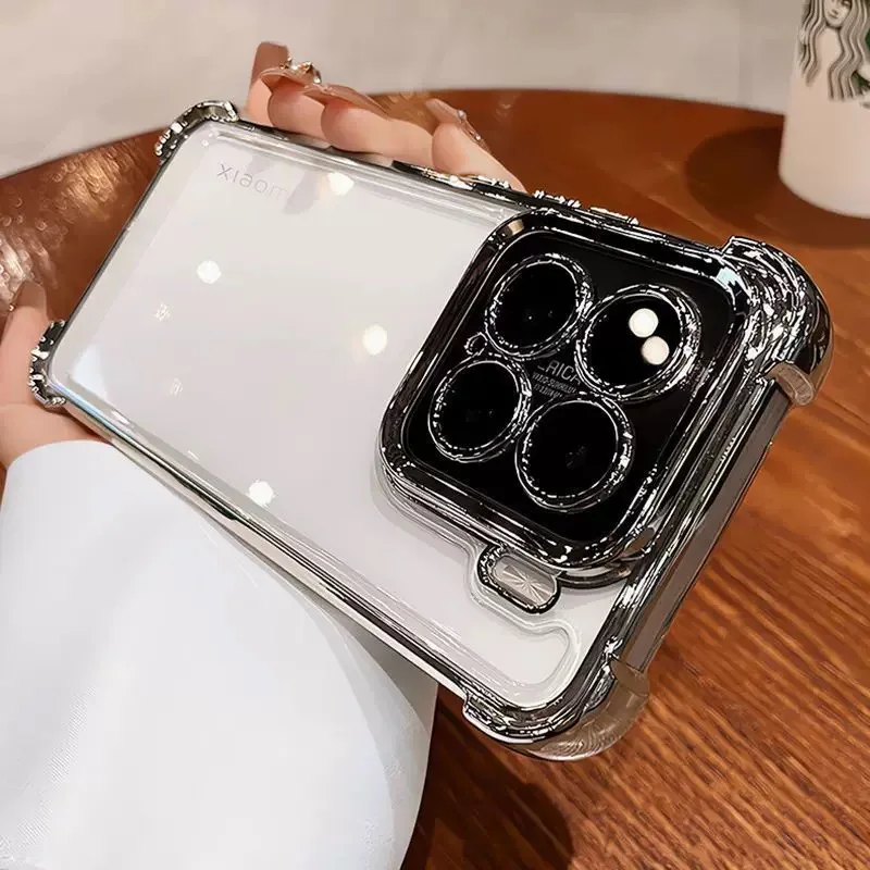 For Xiaomi 15T 14T Pro Case Camera Lens Film Protection Luxury Plating Airbag Transparent Soft Silicone Shockproof Back Cover
For Xiaomi 15T 14T Pro Case Camera Lens Film Protection Luxury Plating Airbag Transparent Soft Silicone Shockproof Back Cover