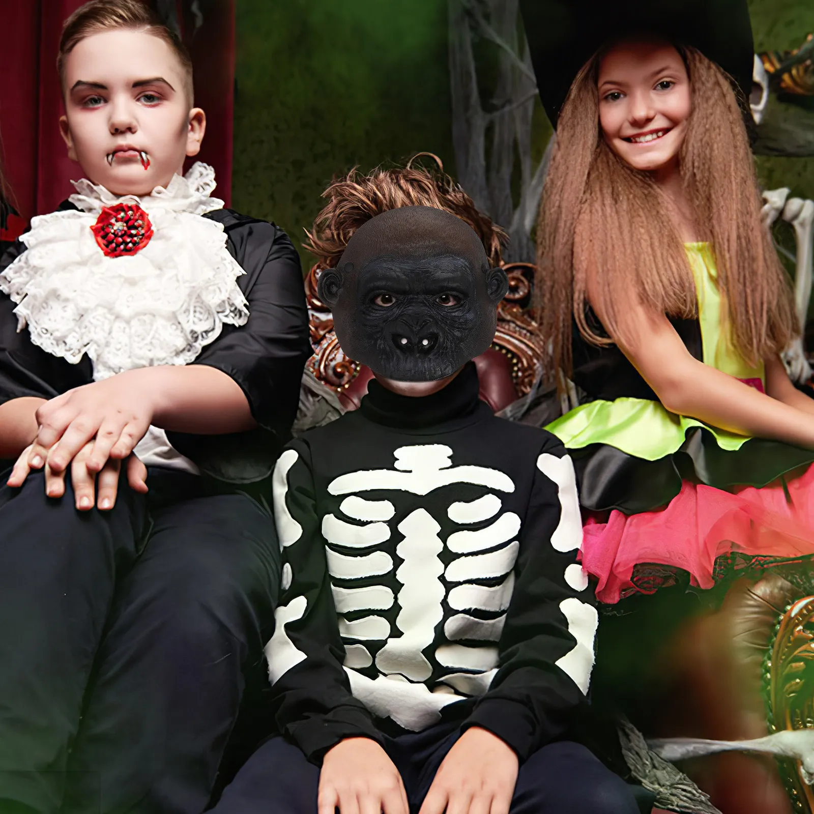 Halloween Monkey Mask Funny Orangutan Costume Party Full Face Vinyl Scary Mask for Adults Kids Masquerade Performance Festival
Halloween Monkey Mask Funny Orangutan Costume Party Full Face Vinyl Scary Mask for Adults Kids Masquerade Performance Festival