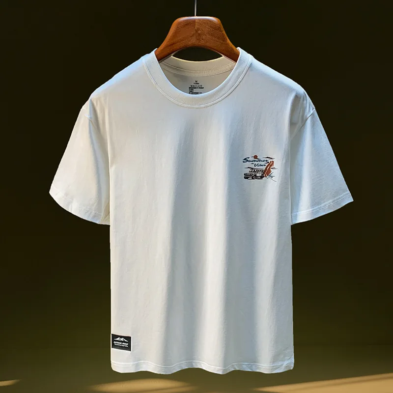 Summer Men's T-shirt 2025 Simple Printed Versatile Street Wear Youth Loose Short sleeved Top
Summer Men's T-shirt 2025 Simple Printed Versatile Street Wear Youth Loose Short sleeved Top