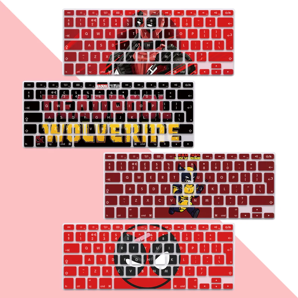 EU Layout Soft Silicone Deadpools Super Heroes Keyboard Cover for Macbook pro A1278 A1286 Retina A1425 A1502 A1398 Air A1369
EU Layout Soft Silicone Deadpools Super Heroes Keyboard Cover for Macbook pro A1278 A1286 Retina A1425 A1502 A1398 Air A1369