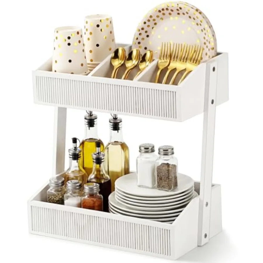 2 Tier Utensil Holder for Party Paper Plate Organizer Utensil Caddy Rustic Wooden Silverware Holder Countertop Cutlery Flatware
2 Tier Utensil Holder for Party Paper Plate Organizer Utensil Caddy Rustic Wooden Silverware Holder Countertop Cutlery Flatware