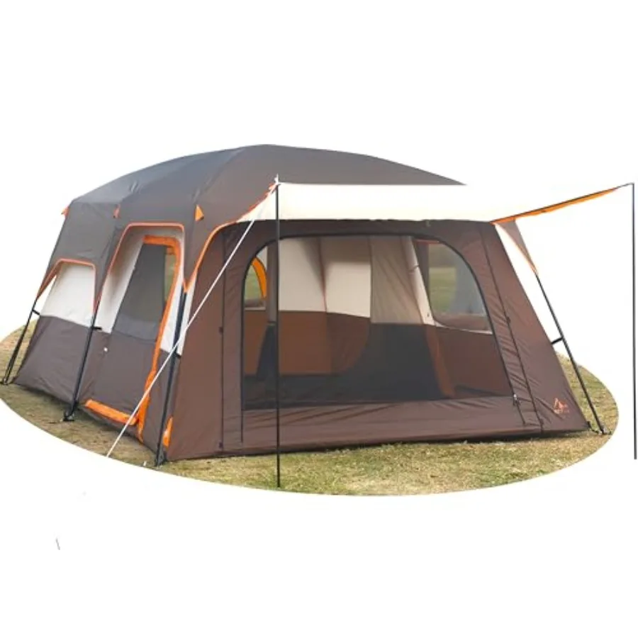Large Tent 612 PersonFamily Cabin Tents Straight Wall 3 Doors and 3 Windows with Mesh Waterproof Big Tent for Outdoor Picnic Ca
Large Tent 612 PersonFamily Cabin Tents Straight Wall 3 Doors and 3 Windows with Mesh Waterproof Big Tent for Outdoor Picnic Ca