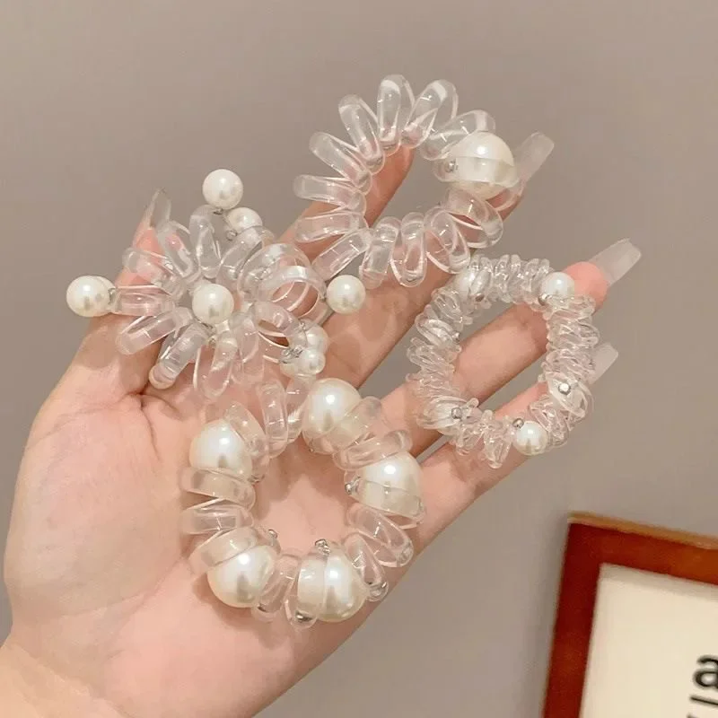 Pearl Telephone Cable Hair Rings Women's Headband Tie Hair Quality Low Quality Pill Head 2024 New High-end Headwear
Pearl Telephone Cable Hair Rings Women's Headband Tie Hair Quality Low Quality Pill Head 2024 New High-end Headwear