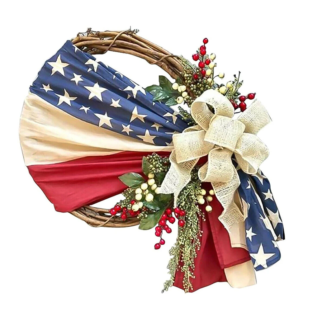 Red White Blue Wreaths Front Door Hanging Independence Day Decor Patriotic 4th July Circle Festive Home Party Photos
Red White Blue Wreaths Front Door Hanging Independence Day Decor Patriotic 4th July Circle Festive Home Party Photos