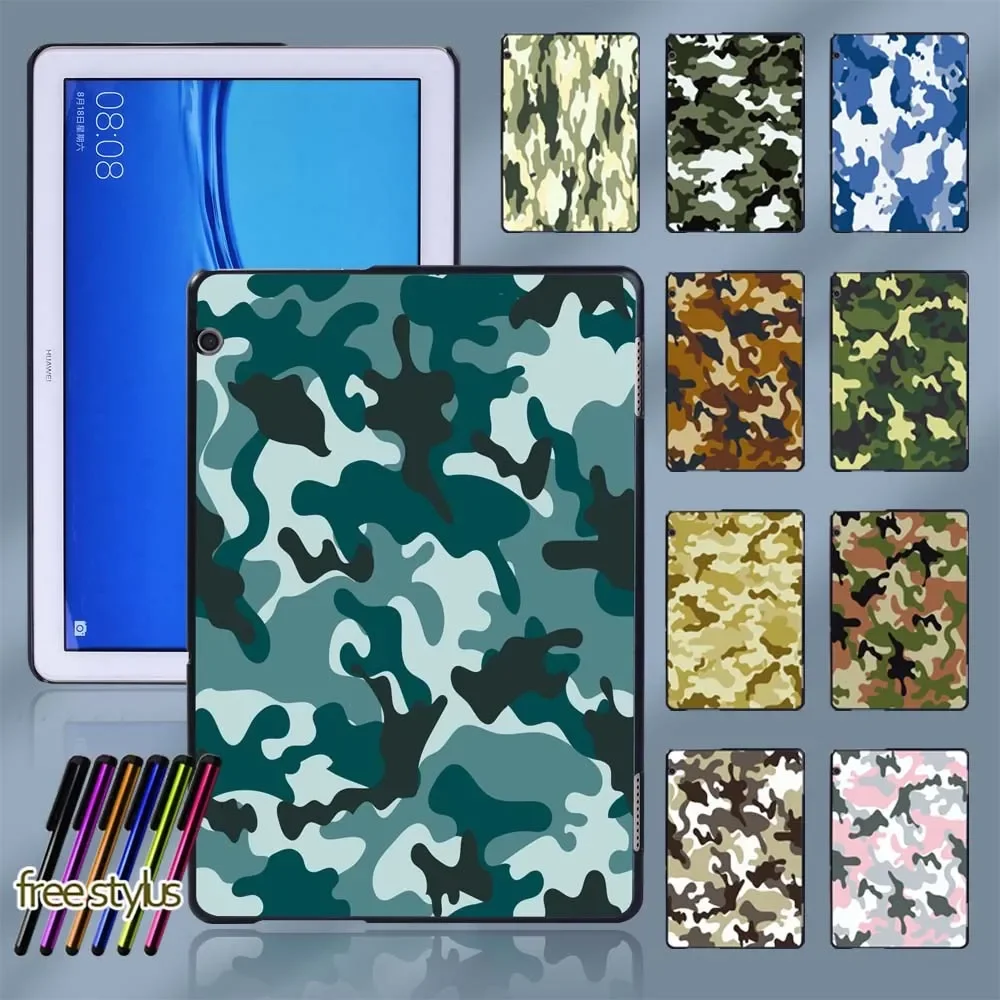 Case for Huawei MediaPad M5 Lite 8/M5 Lite 10.1/M5 10.8"/T5 10 10.1"/T3 8.0/T3 10 9.6" Camouflage Pattern Tablet Cover+Stylus
Case for Huawei MediaPad M5 Lite 8/M5 Lite 10.1/M5 10.8"/T5 10 10.1"/T3 8.0/T3 10 9.6" Camouflage Pattern Tablet Cover+Stylus