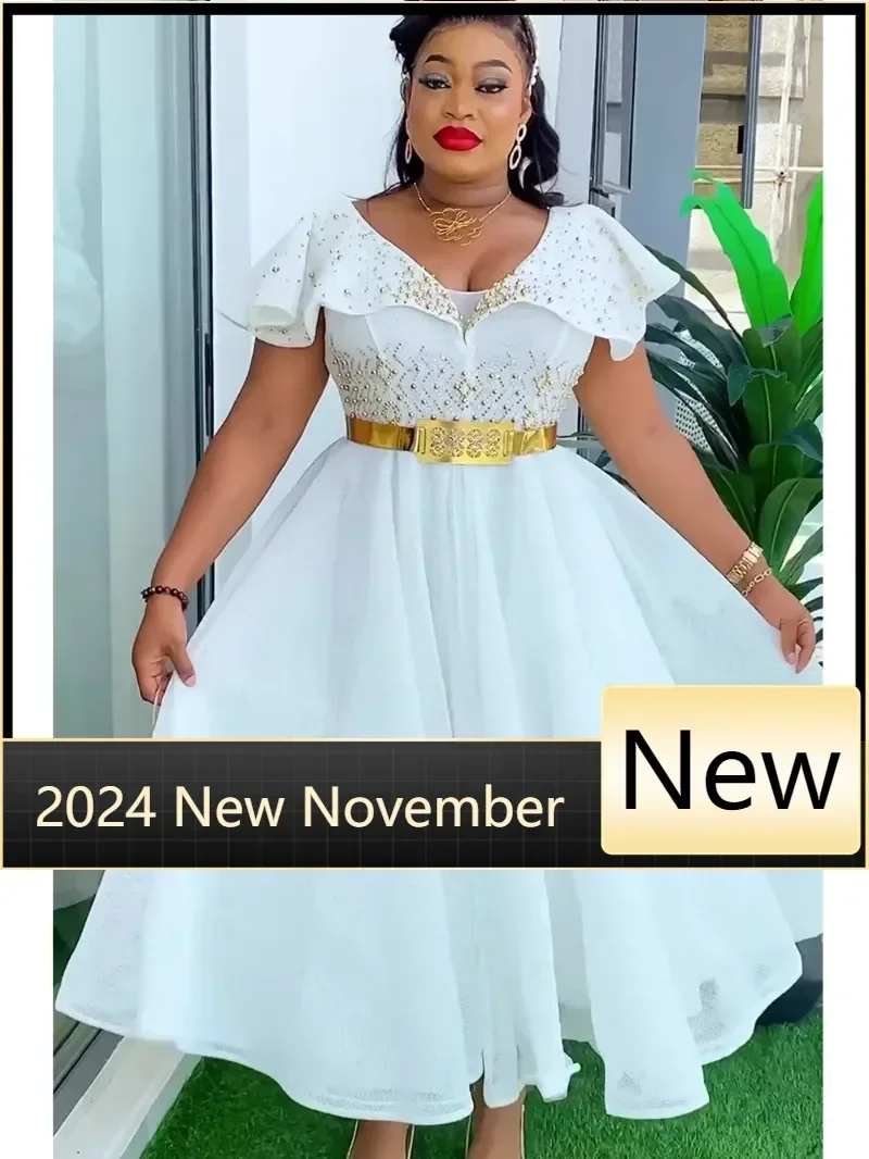 Plus Size African Wedding Party Dresses for Women 2025 New Dashiki Ankara Evening Gown Elegant Turkey Outfit Robe Africa Clothes
Plus Size African Wedding Party Dresses for Women 2025 New Dashiki Ankara Evening Gown Elegant Turkey Outfit Robe Africa Clothes