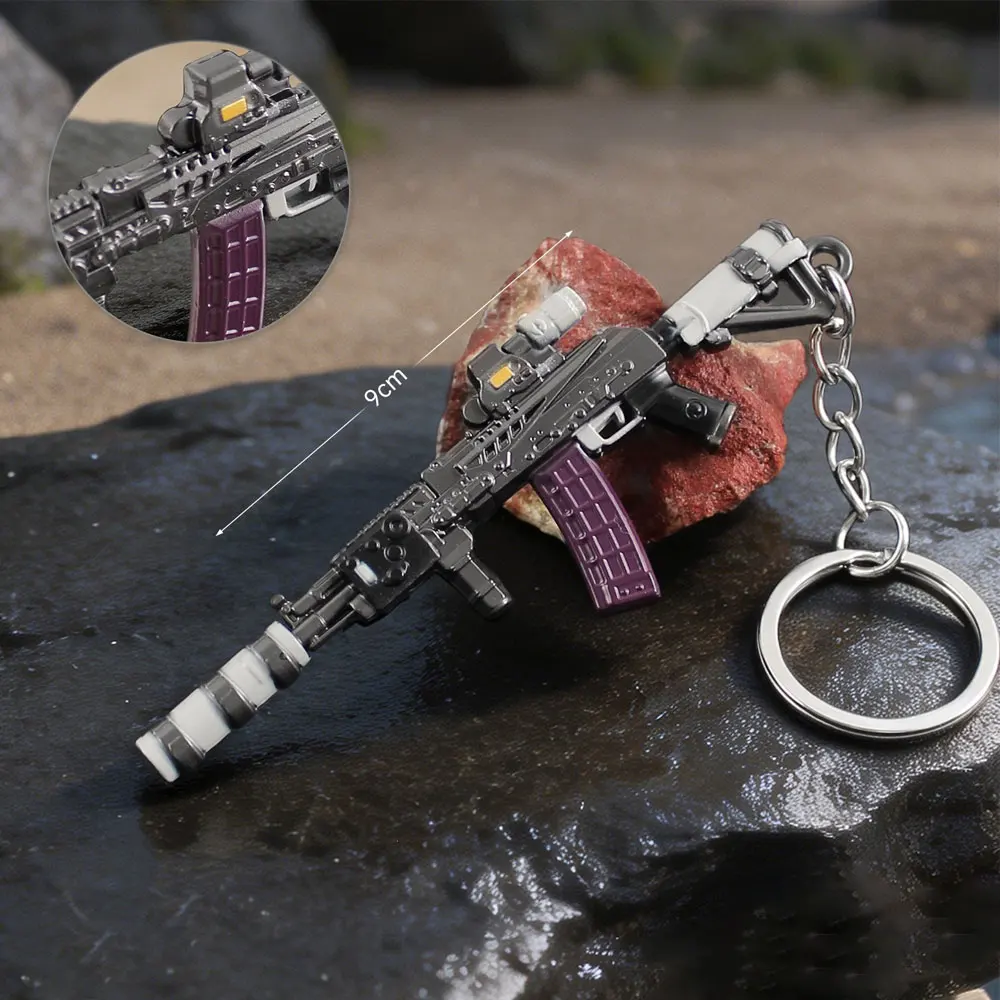 AK102 Mini Alloy Keychain 9cm Metal Pendant Collectors Game Prop Action Figure Children's birthday Gift Toys ZG611
AK102 Mini Alloy Keychain 9cm Metal Pendant Collectors Game Prop Action Figure Children's birthday Gift Toys ZG611