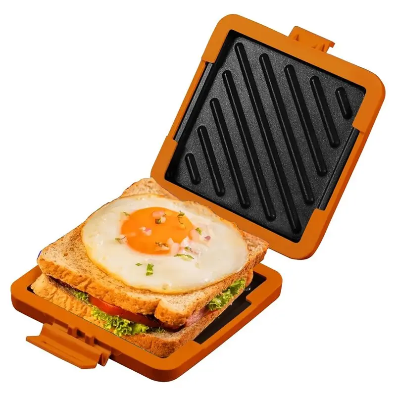 No Electricity Needed Microwave Sandwich Maker, Dishwasher Safe Fast And Safe Toasting(Orange)-AA26
No Electricity Needed Microwave Sandwich Maker, Dishwasher Safe Fast And Safe Toasting(Orange)-AA26
