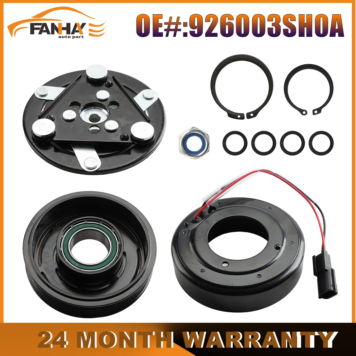 926003SH0A 926003SH1A Car Air Conditioning Compressor Clutch Kit For NISSAN SENTRA 2013 2014 2015 2016 2017 2018 2019
926003SH0A 926003SH1A Car Air Conditioning Compressor Clutch Kit For NISSAN SENTRA 2013 2014 2015 2016 2017 2018 2019
