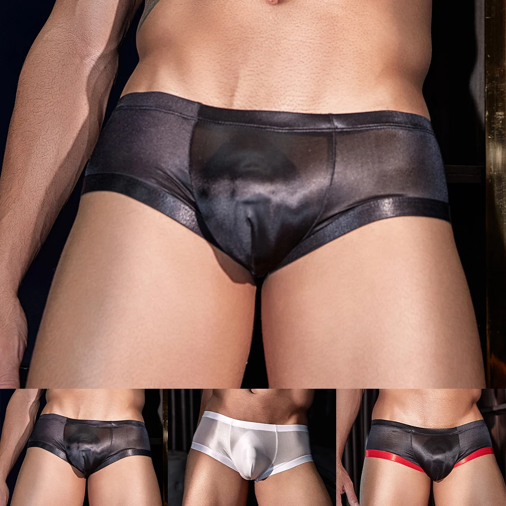 Mens UltraThin Silky SeeThrough Sexy Seamless Underwear Slim Boxer Briefs Hot U Convex Pouch Briefs Breathable Knickers
Mens UltraThin Silky SeeThrough Sexy Seamless Underwear Slim Boxer Briefs Hot U Convex Pouch Briefs Breathable Knickers