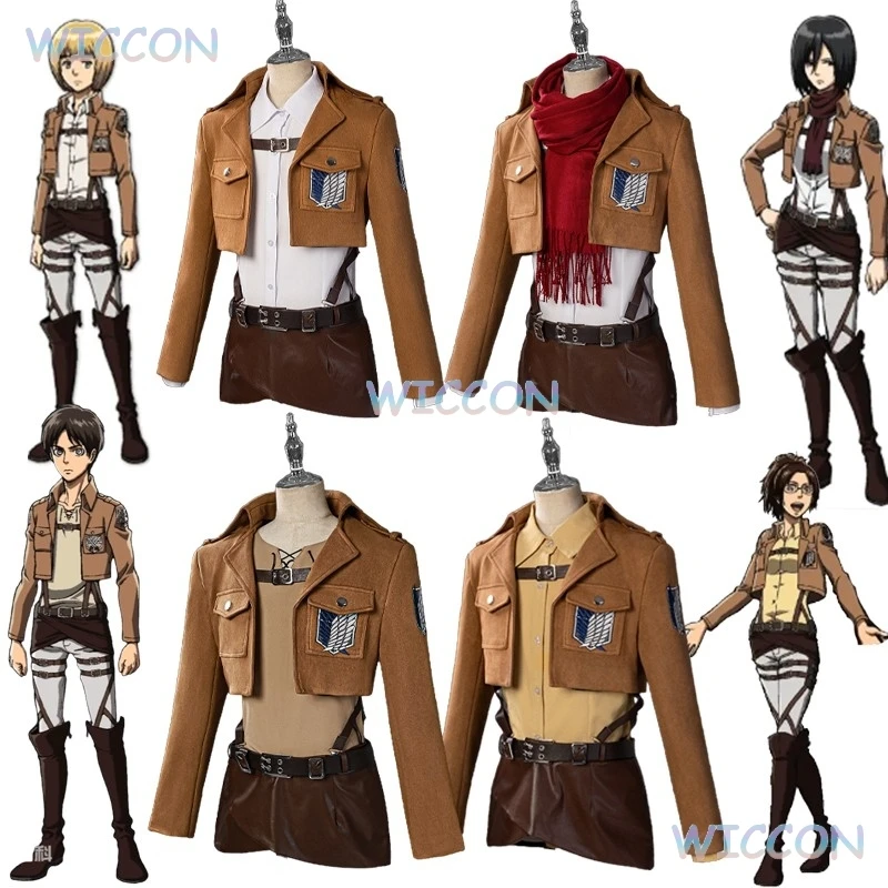 Anime Attack Cos On Survey Corps Full Set Titan Eren Jaeger Mikasa·Ackerman Armin Arlert Hange Zoe Cosplay Costume Women Men Cos
Anime Attack Cos On Survey Corps Full Set Titan Eren Jaeger Mikasa·Ackerman Armin Arlert Hange Zoe Cosplay Costume Women Men Cos