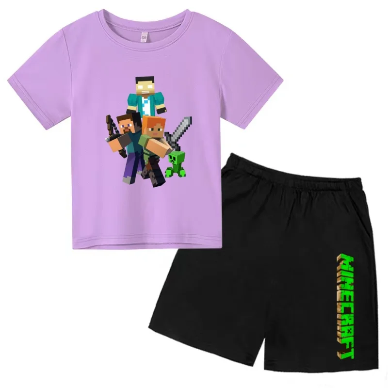Kids Solid Color Charming Print T-shirt Clothing Summer Short-sleeved+Shorts Boy Girl Toddler 3-12 Yrs Fashion Casual Sports Set
Kids Solid Color Charming Print T-shirt Clothing Summer Short-sleeved+Shorts Boy Girl Toddler 3-12 Yrs Fashion Casual Sports Set