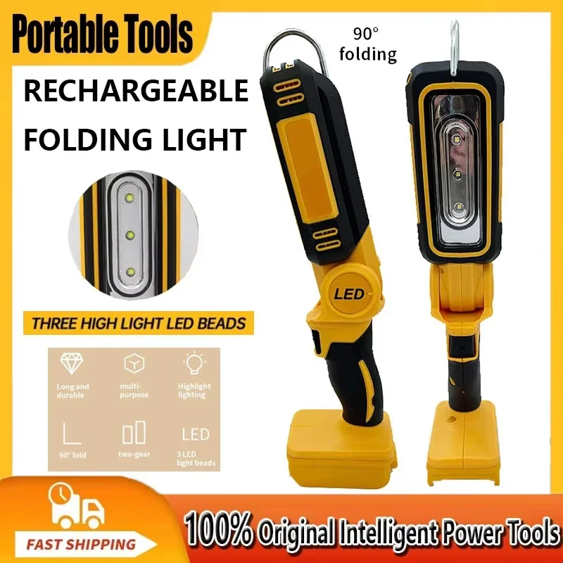 Подходит для DEWALT 20 В, литиевая батарея, 90 градусов, многофункциональный складной рабочий портативный светильник для кемпинга, аварийный фонарик, обслуживание автомобиля
Подходит для DEWALT 20 В, литиевая батарея, 90 градусов, многофункциональный складной рабочий портативный светильник для кемпинга, аварийный фонарик, обслуживание автомобиля