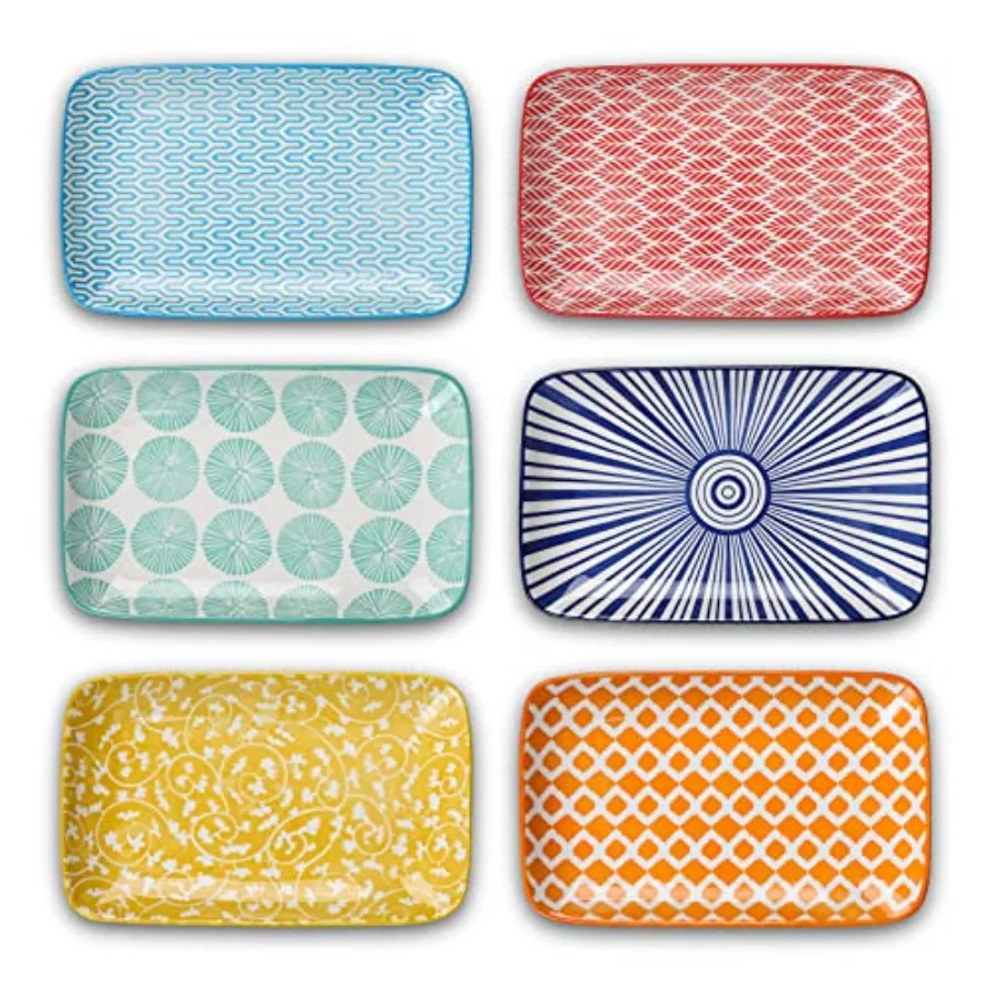 Ceramic Rectangular Salad Plates, Dner Plates, Pasta Dert Plates for Appetizer, Sushi, Fruit - Microwave/oven/Dishwasher Safe,
Ceramic Rectangular Salad Plates, Dner Plates, Pasta Dert Plates for Appetizer, Sushi, Fruit - Microwave/oven/Dishwasher Safe,