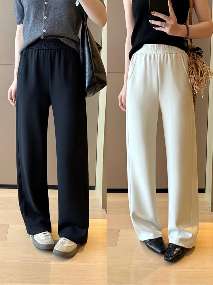Slimming Modal Airy Wide Leg Pants High Waist Comfortable Casual Trousers for Women Straight Cut Fashionable Narrow Version
Slimming Modal Airy Wide Leg Pants High Waist Comfortable Casual Trousers for Women Straight Cut Fashionable Narrow Version
