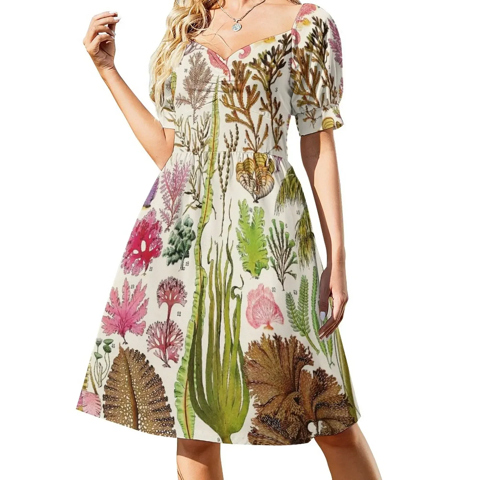 Adolphe Millot - Algues - Vintage french botanical illustration Short-Sleeved Dress evening dress dresses for special events
Adolphe Millot - Algues - Vintage french botanical illustration Short-Sleeved Dress evening dress dresses for special events