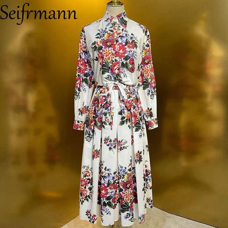 Seifrmann Fashion Women's Suit Turn-Down Collar Long Sleeve Top+Loose Half Skirt Print Cotton 2-Piece Set
Seifrmann Fashion Women's Suit Turn-Down Collar Long Sleeve Top+Loose Half Skirt Print Cotton 2-Piece Set