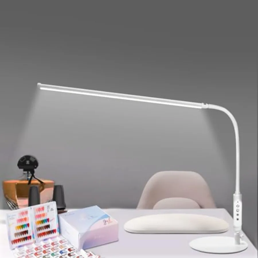 Led Desk Lamp: 360° Adjustable Nail Light for Desk with 3 Color Modes 5 Brightness, 23.6-Inch Nail Lamp for Desk for Salon Mani
Led Desk Lamp: 360° Adjustable Nail Light for Desk with 3 Color Modes 5 Brightness, 23.6-Inch Nail Lamp for Desk for Salon Mani