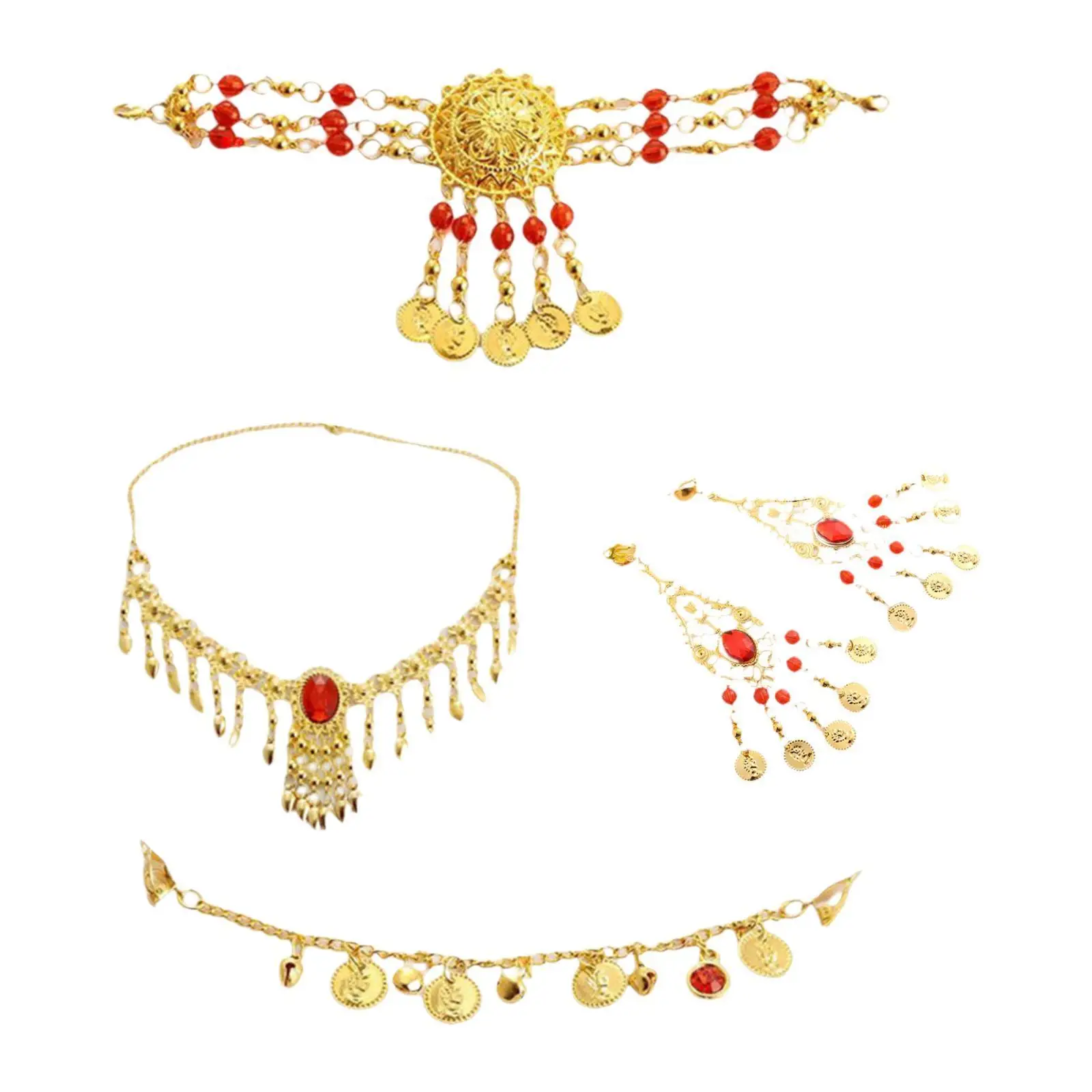 Индийский танцевальный комплект украшений: ожерелье, серьги, декоративные золотые пайетки, подарки, цепочка для волос с кисточками для вечеринок, Хэллоуина, карнавала
Индийский танцевальный комплект украшений: ожерелье, серьги, декоративные золотые пайетки, подарки, цепочка для волос с кисточками для вечеринок, Хэллоуина, карнавала