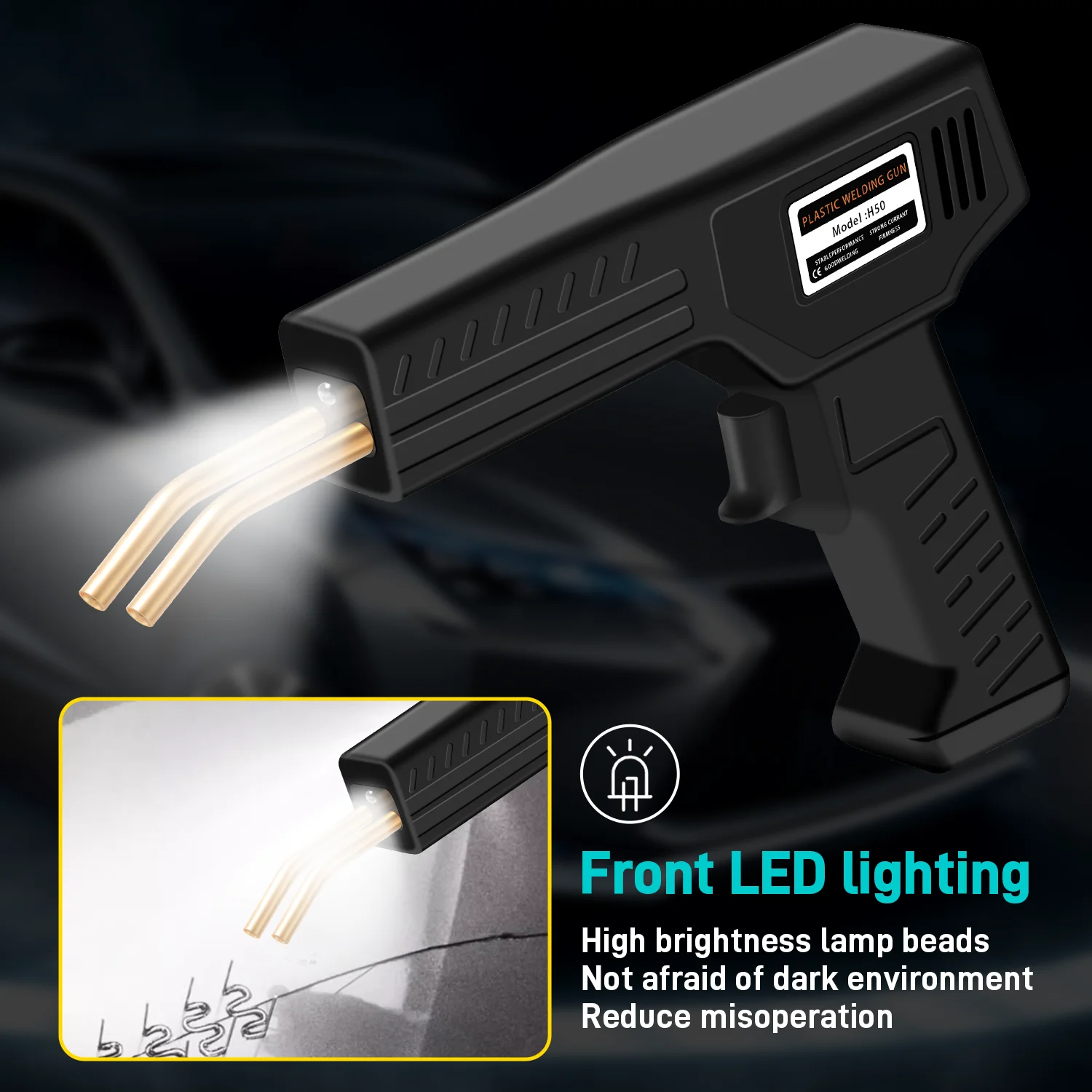 Plastic Welder Hot Nail Gun With 200/400/800/1200 Nails Car Bumper Repair Kit Cracking Tool Garage Nailer PVC Machine Welding
Plastic Welder Hot Nail Gun With 200/400/800/1200 Nails Car Bumper Repair Kit Cracking Tool Garage Nailer PVC Machine Welding