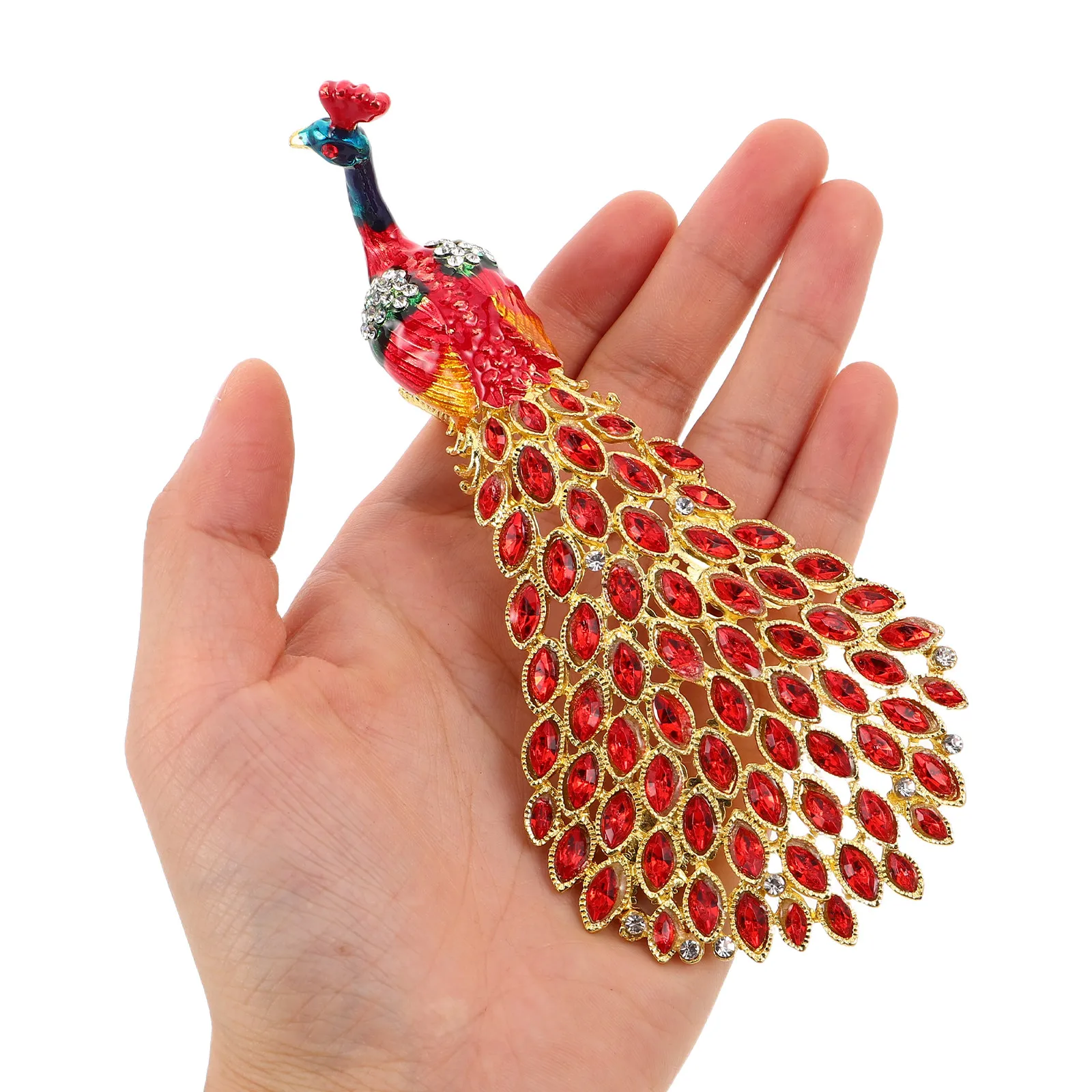 Enamel Peacock Jewelry Box Rhinestone Accented Hand Painted Mini Jewelry Organizer Ring Holder Necklace Storage Decorative Home
Enamel Peacock Jewelry Box Rhinestone Accented Hand Painted Mini Jewelry Organizer Ring Holder Necklace Storage Decorative Home