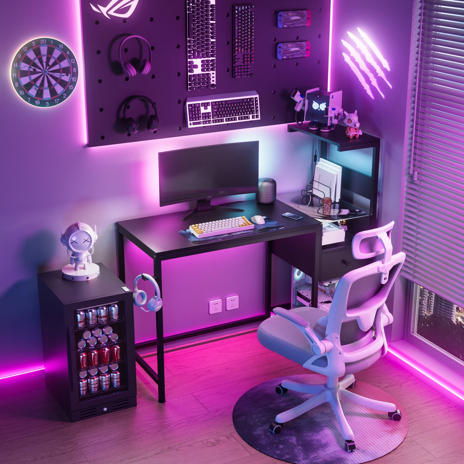 Computer Desk with Power Outlet & Storage Shelves, Study Writing Table with USB Ports Charging Station, PC Desk Workstation for
Computer Desk with Power Outlet & Storage Shelves, Study Writing Table with USB Ports Charging Station, PC Desk Workstation for