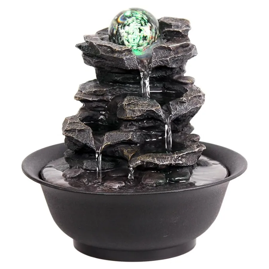 USB Powered Hypnotic Waterfall Feature with Color-Changing LED Light Compact Tabletop Design for Home Office Bedroom Decor Rela
USB Powered Hypnotic Waterfall Feature with Color-Changing LED Light Compact Tabletop Design for Home Office Bedroom Decor Rela
