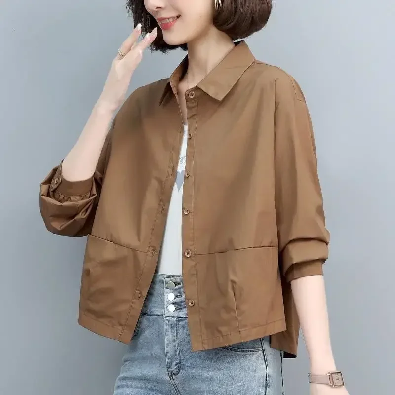 New Turn-down Collar Loose Simplicity Women's Clothing 2025 Button Fashion Casual Straight Spring Summer Thin Dignified Blouses
New Turn-down Collar Loose Simplicity Women's Clothing 2025 Button Fashion Casual Straight Spring Summer Thin Dignified Blouses