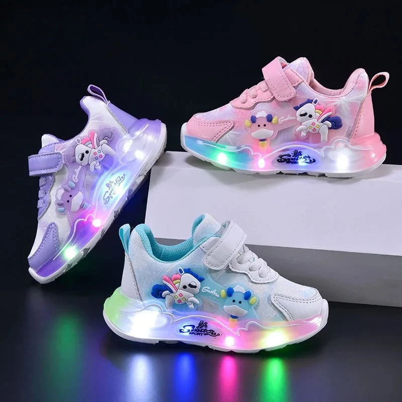2025 Girls Light Up Sneakers New, Cartoon Soft Sole LED Shoes with Hook Loop for Kids Fashion
2025 Girls Light Up Sneakers New, Cartoon Soft Sole LED Shoes with Hook Loop for Kids Fashion