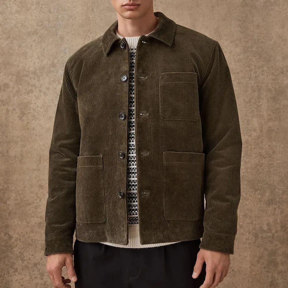 Casual Style Man Jackets High Quality Lapel Collar Fashion Suit Men's Jacket Men's Social Coat Corduroy Fabric Single-breasted
Casual Style Man Jackets High Quality Lapel Collar Fashion Suit Men's Jacket Men's Social Coat Corduroy Fabric Single-breasted