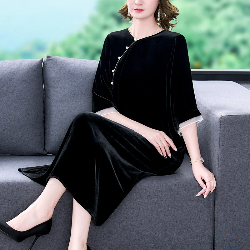 Spring 2023 Elegant Red Long Dress Velvet Solid Color Premium Formal Evening Vestidos Festa Luxo Rojo Maxi Dresses For Women
Spring 2023 Elegant Red Long Dress Velvet Solid Color Premium Formal Evening Vestidos Festa Luxo Rojo Maxi Dresses For Women