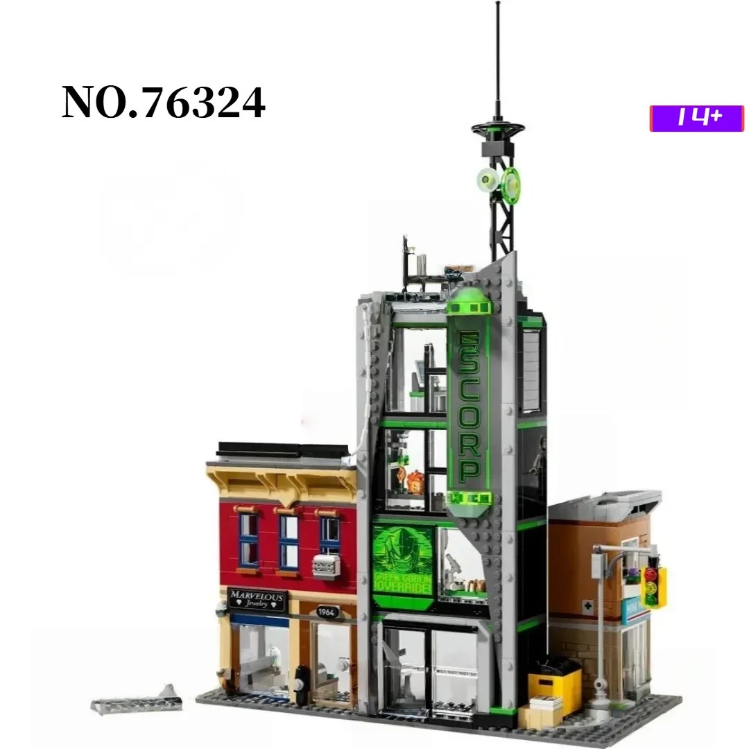 NEW 808pcs MOC-76324 Famous Hero Movie Oscorp Tower Battle Scene Building Blocks Model DIY Creative Ideas Toy Christmas Gifts
NEW 808pcs MOC-76324 Famous Hero Movie Oscorp Tower Battle Scene Building Blocks Model DIY Creative Ideas Toy Christmas Gifts