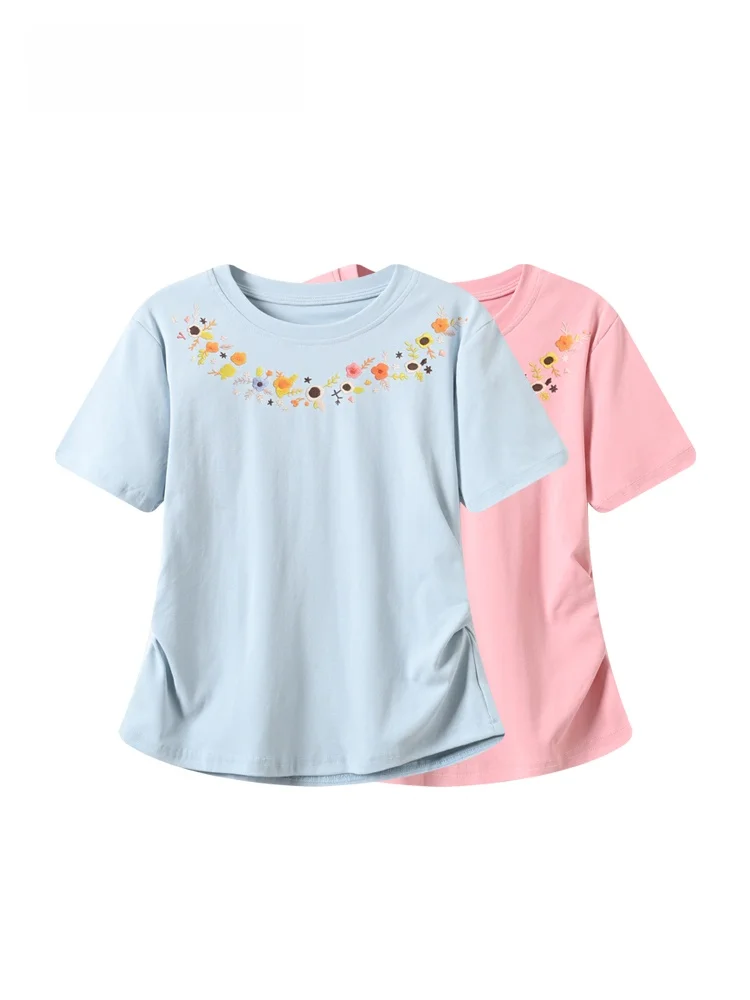 plus Size Women's Short Sleeve T-Shirt Summer New Style Slimming Fashion Meat Covering Age Reduction Versatile Cotton Blend Top
plus Size Women's Short Sleeve T-Shirt Summer New Style Slimming Fashion Meat Covering Age Reduction Versatile Cotton Blend Top