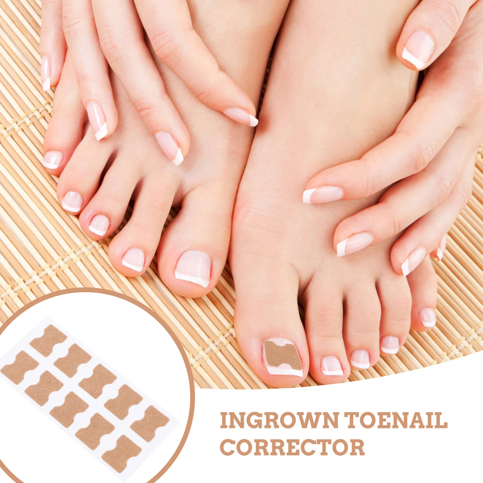 Toenail Corrector Patch for Ingrowing Nail Treatment and Nail Straightening Light Brown Toenail Orthopaedic Stickers
Toenail Corrector Patch for Ingrowing Nail Treatment and Nail Straightening Light Brown Toenail Orthopaedic Stickers