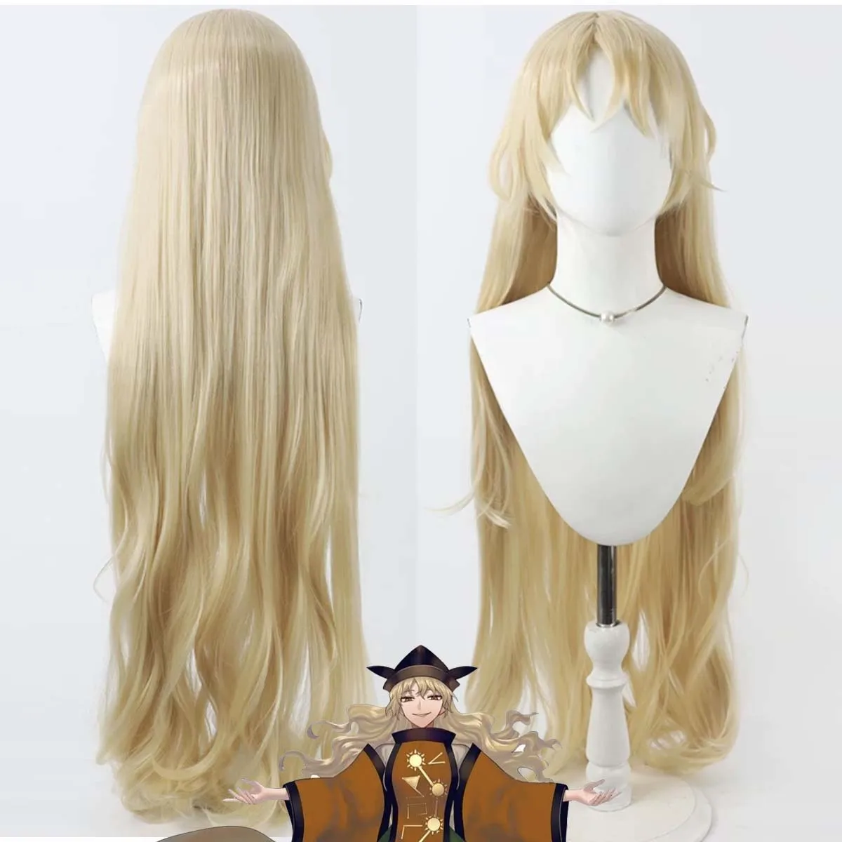 Women Costume Prop Anime Touhou Project Matara Okina Cosplay Long Blonde Heat Resistant Synthetic Hair Wig
Women Costume Prop Anime Touhou Project Matara Okina Cosplay Long Blonde Heat Resistant Synthetic Hair Wig