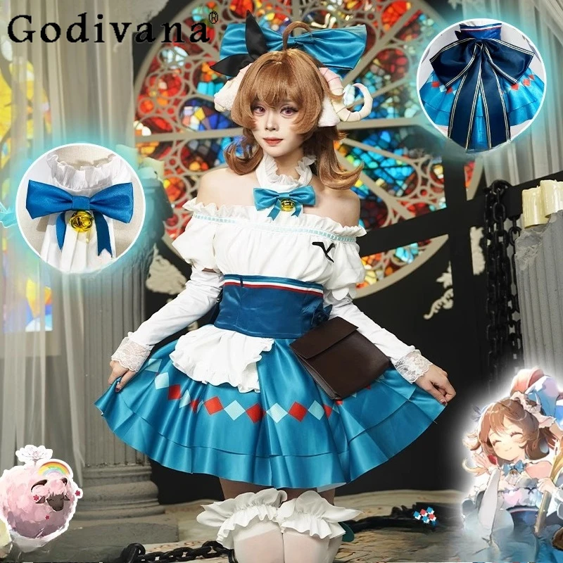 Halloween Costumes Full Set Women's Sweet White Blue Cosplay Dress Suits Female Princess Style Cute Cosplay Dress Outfits
Halloween Costumes Full Set Women's Sweet White Blue Cosplay Dress Suits Female Princess Style Cute Cosplay Dress Outfits