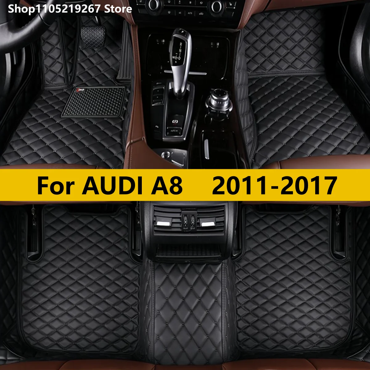 Car floor mats for AUDI A8/A8L(4 seats 12 cylinder) 2011 2012 2013 2014 2015 2016 2017 Interior Accessories Artificial Leather
Car floor mats for AUDI A8/A8L(4 seats 12 cylinder) 2011 2012 2013 2014 2015 2016 2017 Interior Accessories Artificial Leather