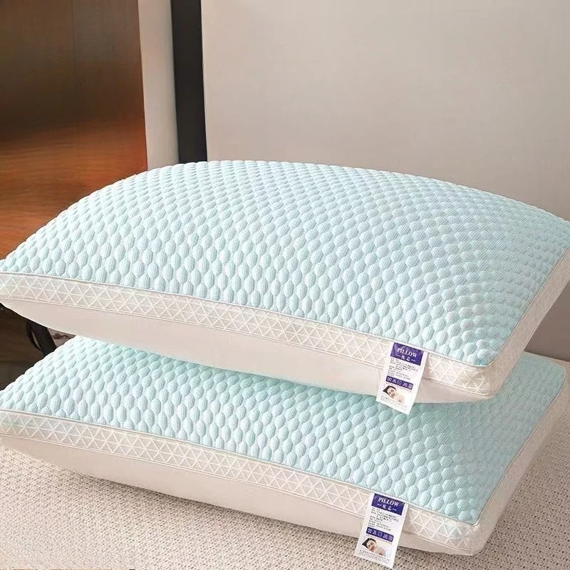 Home neck pillow hotel soft pillow, deep sleep pillow, cool blue bed pillow, four-season bedding
Home neck pillow hotel soft pillow, deep sleep pillow, cool blue bed pillow, four-season bedding