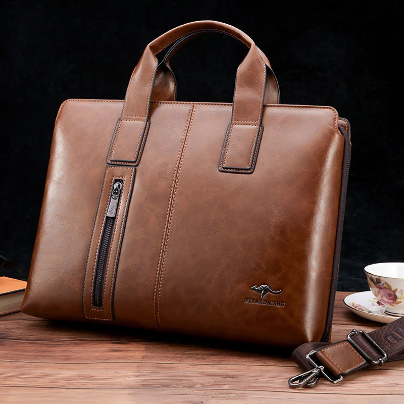 Luxury Leather Men's Briefcases Business Handbag Vintage Male Shoulder Messenger Bag Large Capacity Laptop
Luxury Leather Men's Briefcases Business Handbag Vintage Male Shoulder Messenger Bag Large Capacity Laptop