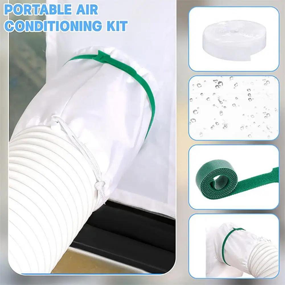 Window Seal Kit with Fastening Strap Drawstring Easy to Install Length Adjustable Full Sealing Hose Design Waterproof Portable A
Window Seal Kit with Fastening Strap Drawstring Easy to Install Length Adjustable Full Sealing Hose Design Waterproof Portable A
