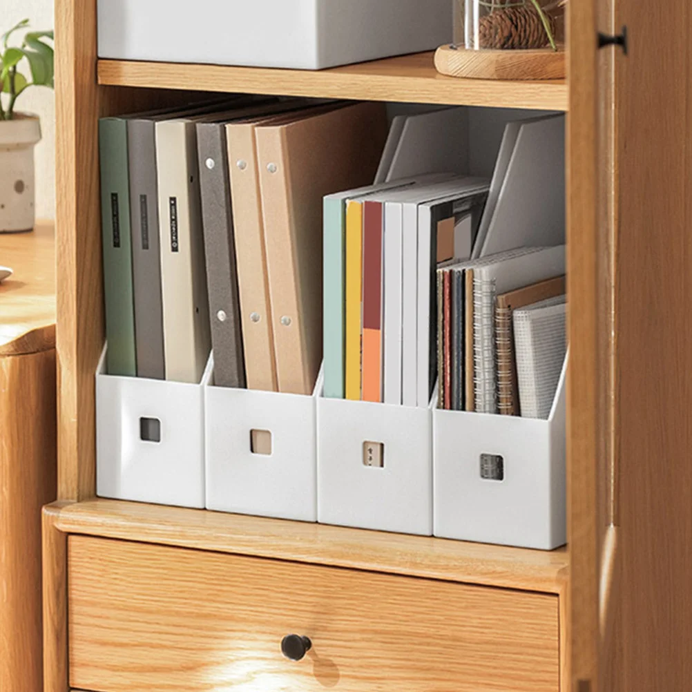 3 Pcs File Rack Document Organizer 9x24x27cm White Matte Plastic Storage Box For Office Desktop Use With Load Capacity
3 Pcs File Rack Document Organizer 9x24x27cm White Matte Plastic Storage Box For Office Desktop Use With Load Capacity