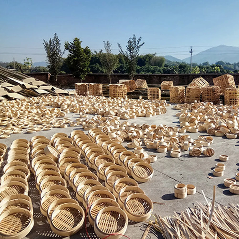 3Pcs Bamboo Steamer 8 Inch Woven Healthy Cooking Kitchen Cooking Tools Dim Sum Rice Steamers 8 Inch Bamboo Steamers 
3Pcs Bamboo Steamer 8 Inch Woven Healthy Cooking Kitchen Cooking Tools Dim Sum Rice Steamers 8 Inch Bamboo Steamers
