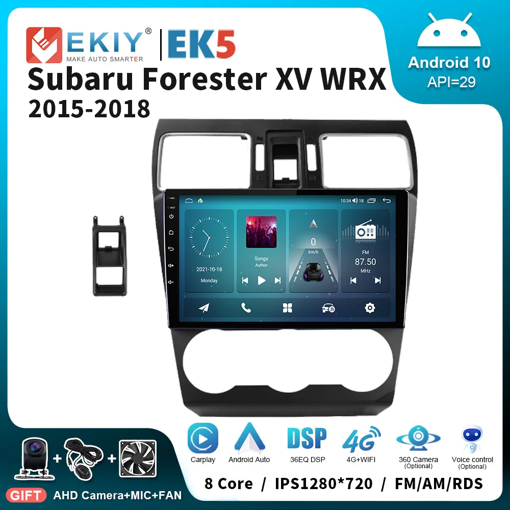 Автомагнитола EKIY EK5 на Android 10 для Subaru Forester XV WRX 2015-2018 мультимедийный плеер для Carplay стерео GPS 2Din DVD магнитофон
Автомагнитола EKIY EK5 на Android 10 для Subaru Forester XV WRX 2015-2018 мультимедийный плеер для Carplay стерео GPS 2Din DVD магнитофон