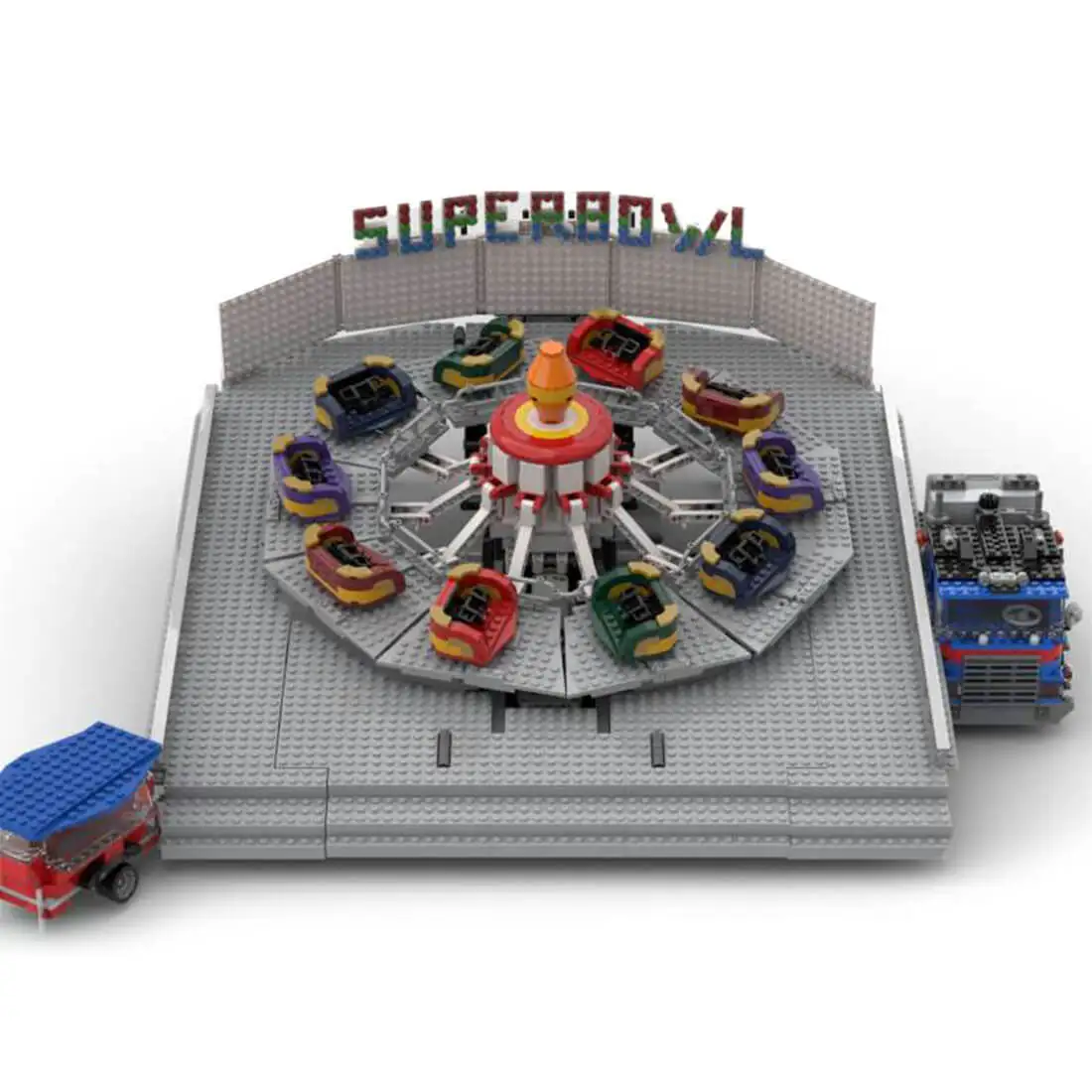 Изготовленная на заказ модель Superbowl Fairground Ride MOC-148109 (2839 шт.) игрушки в подарок
Изготовленная на заказ модель Superbowl Fairground Ride MOC-148109 (2839 шт.) игрушки в подарок