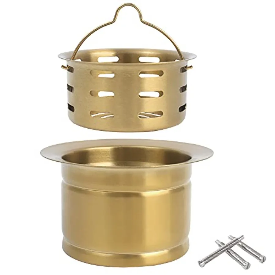Extended Sink Flange with Deep Basket Strainer, Deep Garbage Disposal Sink Flange for Kitchen Sink, Fit for 3-1/2 Inch Standard
Extended Sink Flange with Deep Basket Strainer, Deep Garbage Disposal Sink Flange for Kitchen Sink, Fit for 3-1/2 Inch Standard