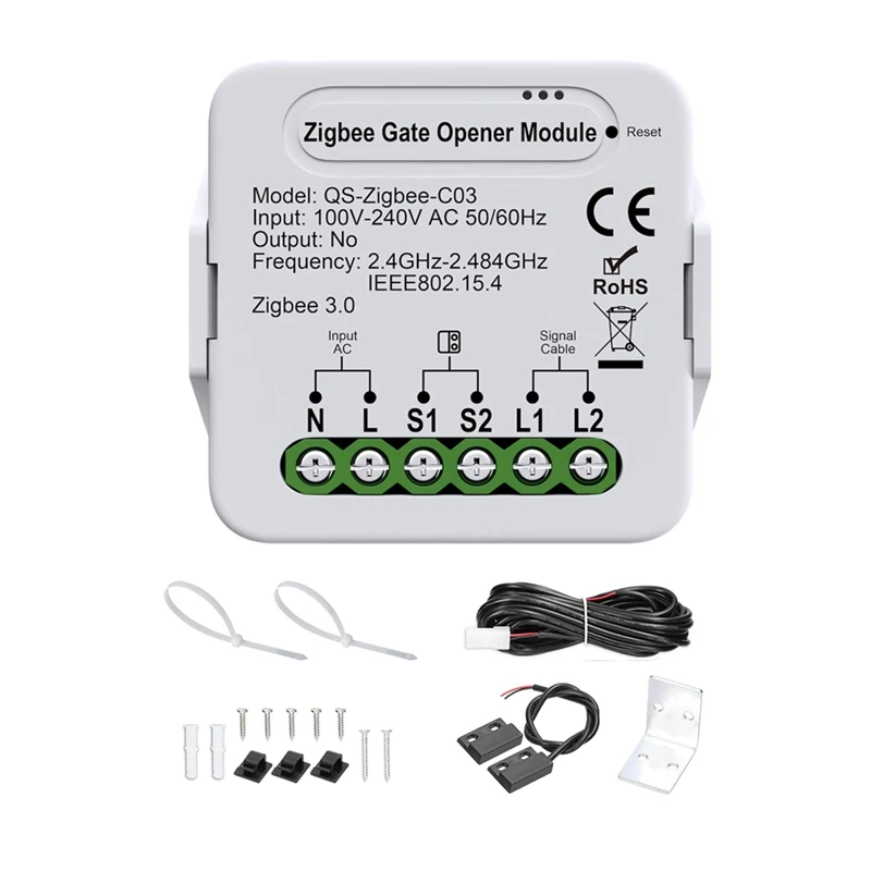 A23F-Smartzigbee Garage Door Opener - Remote Control Gate Accessory Compatible With Alexa & Googlehome
A23F-Smartzigbee Garage Door Opener - Remote Control Gate Accessory Compatible With Alexa & Googlehome