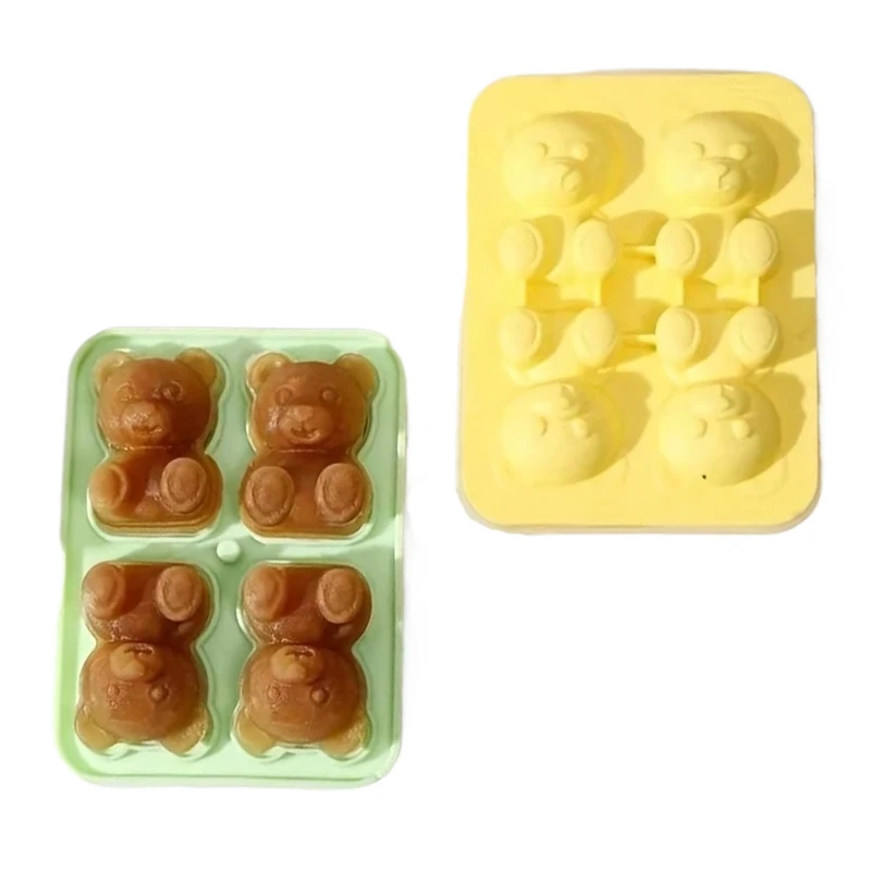 1Pc Cute Bear Silicone Ice Cube Mold Flexible Food Grade Freezer Removable Mold Household Orange Ice Trays Home Kitchen Tools
1Pc Cute Bear Silicone Ice Cube Mold Flexible Food Grade Freezer Removable Mold Household Orange Ice Trays Home Kitchen Tools