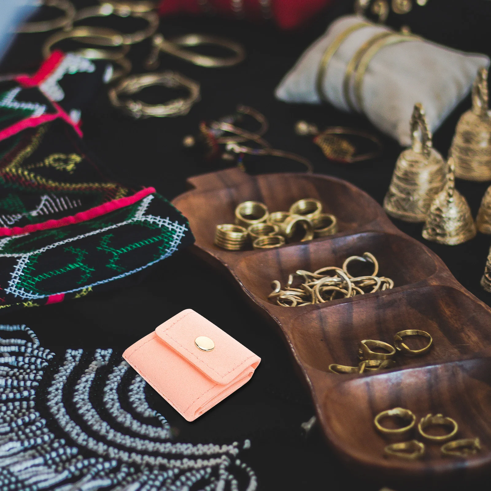 3 pcs Mini Travel Jewelry Pouch Compact Faux Organizer For Rings Earrings Portable Storage Bag For Women Travel 
3 pcs Mini Travel Jewelry Pouch Compact Faux Organizer For Rings Earrings Portable Storage Bag For Women Travel